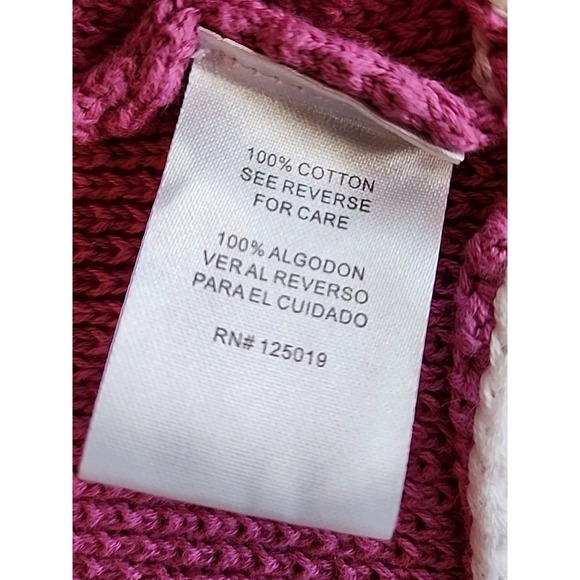 VTG 80s 90s Joseph A Granny Square Crochet Pullover Sweater Sz XL Pink Boxy Boho - Picture 8 of 9